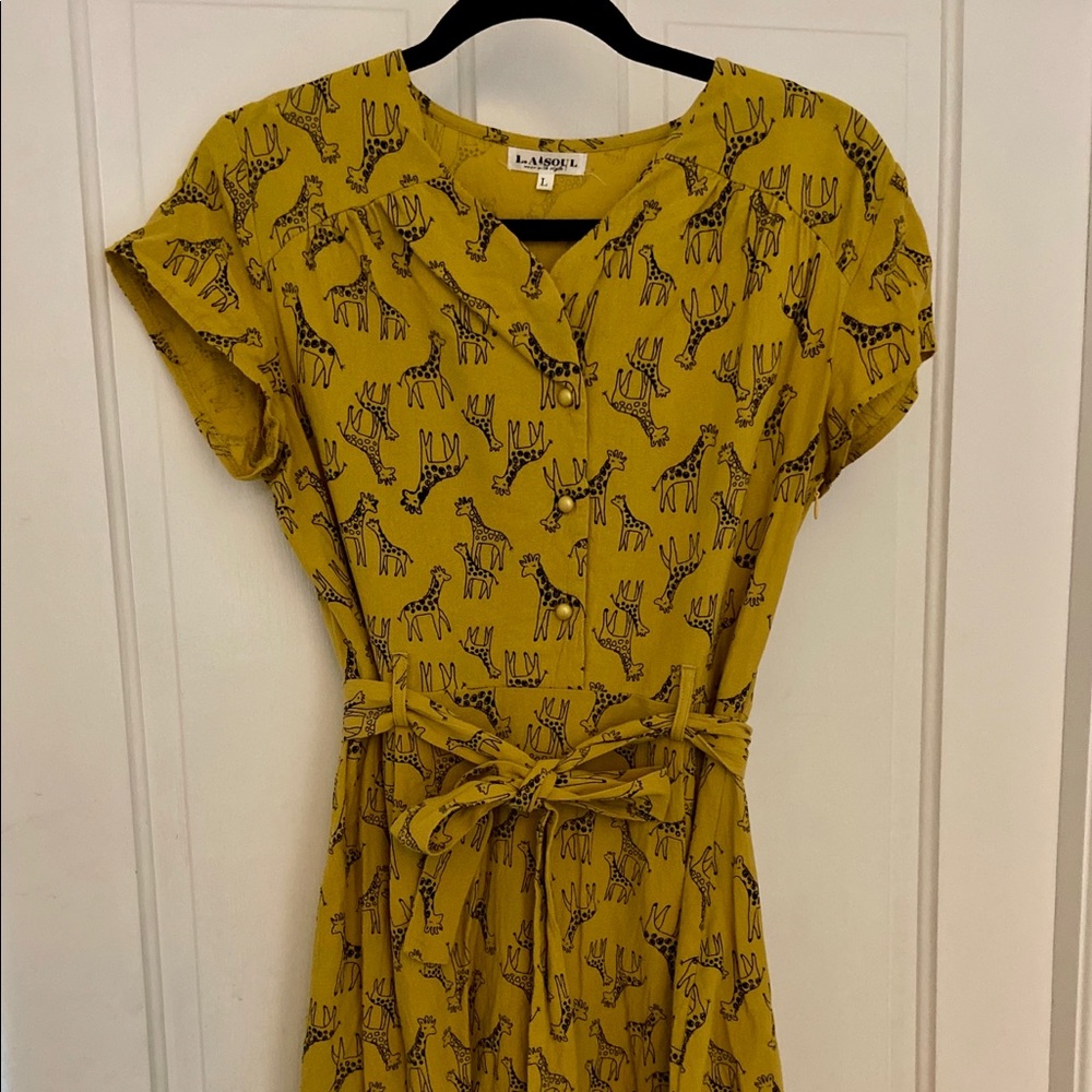 Giraffe Print Boutique Dress